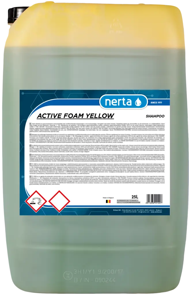 Упаковка продукции Nerta 25л. Active Foam Yellow.