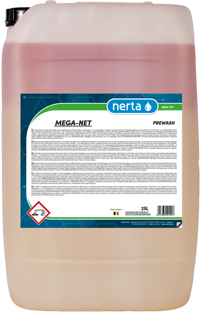Упаковка продукции Nerta 25л. MEGA NET.