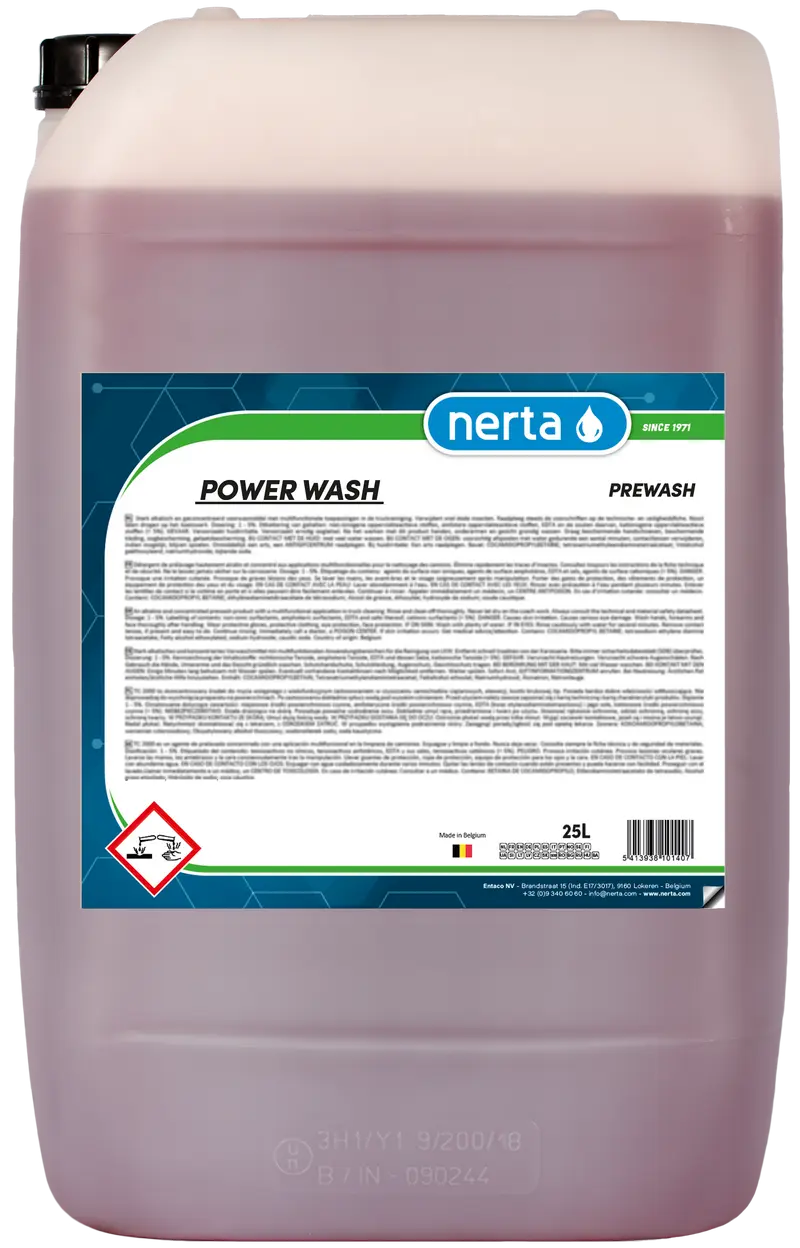 Упаковка продукции Nerta 25л. POWER WASH.