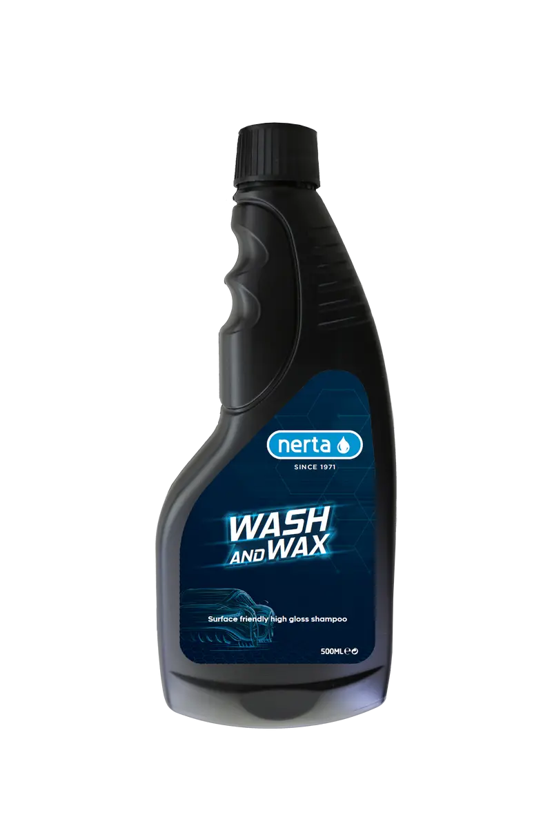 Упаковка продукции Nerta 0.5л. WASH & WAX.